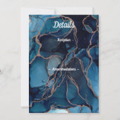 Blue Agate & Copperの結婚詳細・カード 招待状 (正面)