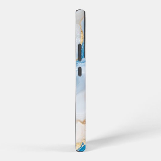 Blue Agate Marble with Gold Veins – Elegant Samsung Galaxyケース (右側面)