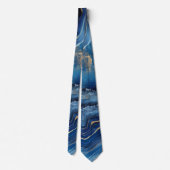 Blue Agate Neck Tie ネクタイ (裏面)