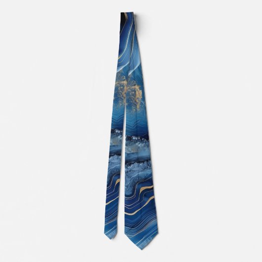 Blue Agate Neck Tie ネクタイ (裏面)
