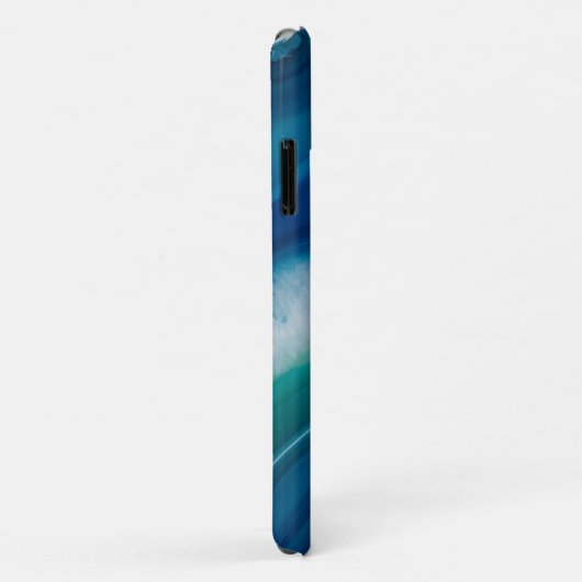 Blue Agate & Teal Geode Luxury Personalized Case-Mate iPhoneケース (裏面/右)