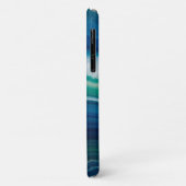 Blue Agate & Teal Geode Luxury Personalized Case-Mate iPhoneケース (裏面/左)