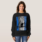 Blue Air Yoga Dance Air Yoga Believe Motivating Da スウェットシャツ (正面フル)