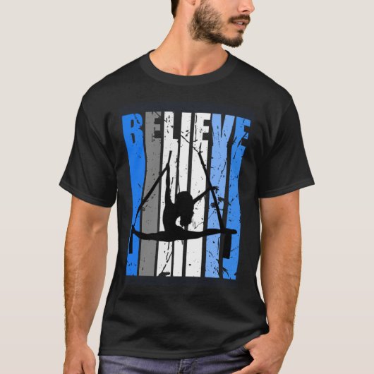 Blue Air Yoga Dance Air Yoga Believe Motivating Da Tシャツ (正面)