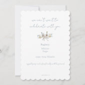 Blue Airplane Baby Shower Invitation (裏面)