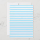 Blue Airplane Teddy Bear Baby Shower Invitation 招待状 (裏面)