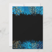 Blue Alcohol Ink Sweet Sixteen サンキューカード (裏面)