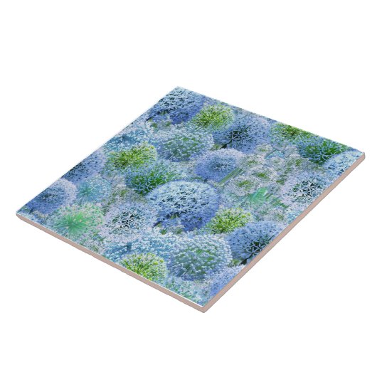 Blue Alliums タイル (側面)