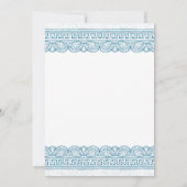 Blue Ancient Greece toga party 招待状 (裏面)