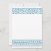 Blue Ancient history custom party 招待状 (裏面)