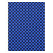 Blue and black checkerboard pattern テーブルクロス (正面)