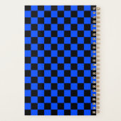 Blue and black checkerboard pattern プランナー手帳 (裏面)
