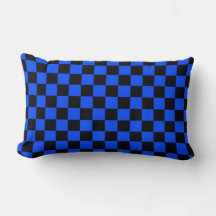 Blue and black checkerboard pattern
