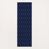 Blue and black diamond pattern ヨガマット (裏面)