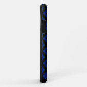 Blue and black diamond pattern Case-Mate iPhoneケース (裏面/右)