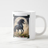 Blue And Black Fantasy Moon Horses, ジャンボコーヒーマグカップ (右)