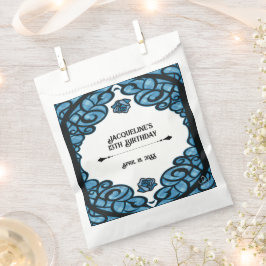 Blue and Black Gated Rose Princess Birthday  フェイバーバッグ