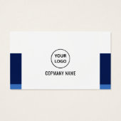 Blue and Black Modern Corporate Business Card (裏面)