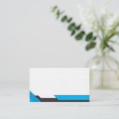 Blue and Black Square Shapes 名刺 (スタンド正面)