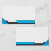 Blue and Black Square Shapes 名刺 (正面/裏面)