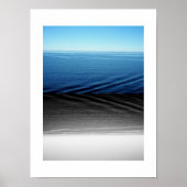 Blue and Black Velvet Reflection Photography ポスター (正面)