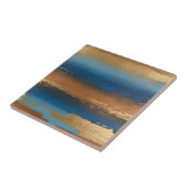 blue and bronze abstract タイル (側面)