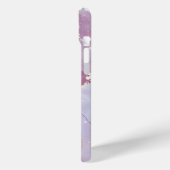 blue and dusty pink gold marble personalized  Case-Mate iPhoneケース (裏面 / 左)