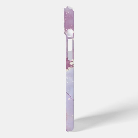 blue and dusty pink gold marble personalized  Case-Mate iPhoneケース (裏面 / 左)