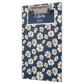 Blue and Floral Pattern クリップボード (左)