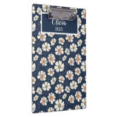 Blue and Floral Pattern クリップボード (右)