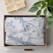 Blue and Gold Chinoiserie French-Toile Bird 薄葉紙 (ギフト)