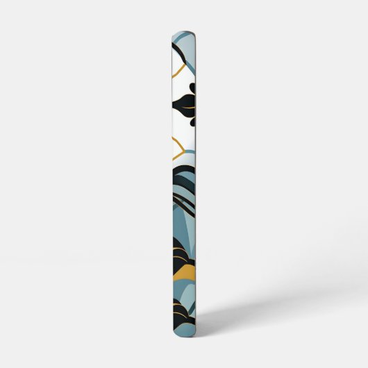 Blue and Gold Deco Fan Samsung Galaxy Case Galaxyケース (左側面)