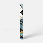 Blue and Gold Deco Fan Samsung Galaxy Case Samsung Galaxyケース (左側面)