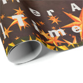 blue and gold elegant invitation ラッピングペーパー (ロールコーナー)