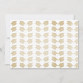 Blue and Gold Graduation  Announcement 案内状 (裏面)