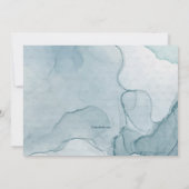 Blue and Gold Invitations 招待状 (裏面)