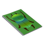 Blue and Gold Jewel Beetle ノートブック (右側)