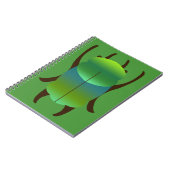 Blue and Gold Jewel Beetle ノートブック (左側)