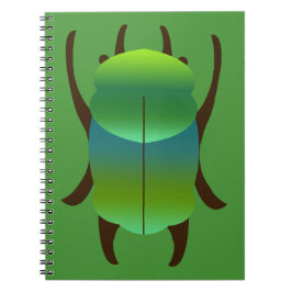 Blue and Gold Jewel Beetle ノートブック