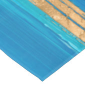 Blue and Gold lines Abstract N2 テーブルクロス (アングル)
