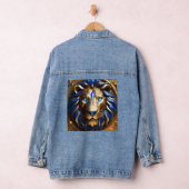 Blue And Gold Lion Head, デニムジャケット (ハンガー)