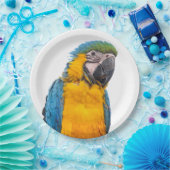 Blue and Gold Macaw ペーパープレート (パーティー)