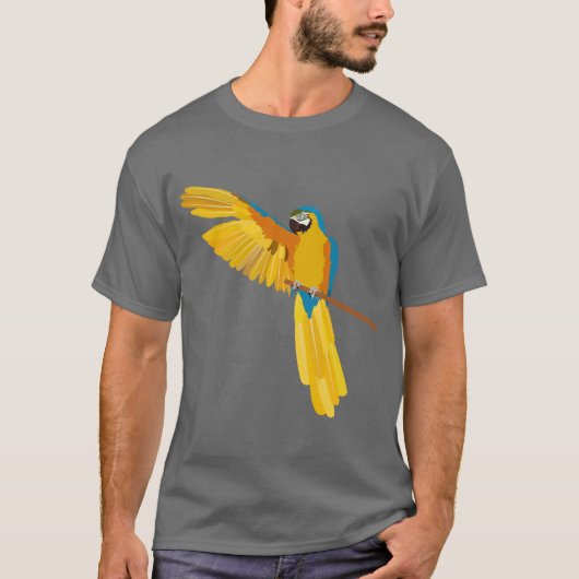 Blue and gold macaw tシャツ (正面)