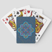 Blue and Gold Mandala Playing Cards トランプ (裏面)