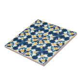 Blue and Gold Pattern Ceramic Tile タイル (側面)