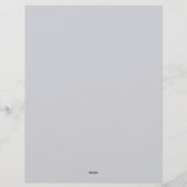 Blue and Gold with Blue Center Stationery Paper レターヘッド (裏面)