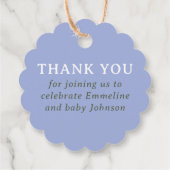 Blue and Green Coneflower Thank You フェイバータグ (裏面)