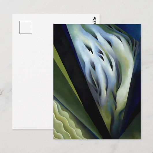 Blue and Green Music by Georgia O'Keefe ポストカード (正面/裏面)