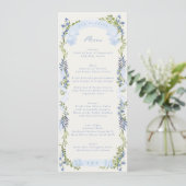 blue and greenery garden crest wreath wedding メニュー (スタンド正面)
