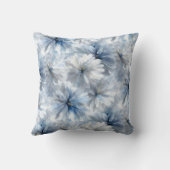 Blue and Grey Floral クッション (裏面)
